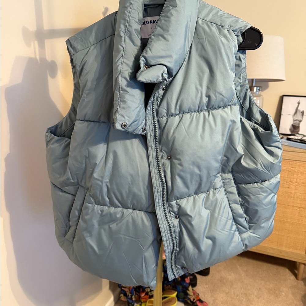Old Navy Sky Blue Quilted Vest